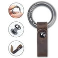 thumbnail image 4 of Titanium Alloy＋Cow Leather Keychain Portable Removable Key Ring Pendant EDC Tool, 4 of 5