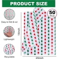 thumbnail image 3 of Red and Green Dots Christmas Tissue Paper Bulk，Dots Wrapping Tissue Paper for Gift Bags, 14 x 20 Inch Gift Wrap for Christmas Party DIY Crafts Decor Holiday Flowers,50 Sheets, 3 of 6