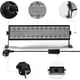 thumbnail image 2 of Tubo de luz ultravioleta de 100 W, barra de 104 LED, lámpara de luz negra con cable de alimentación de 1,5 m, enchufe e interruptor, aluminio., 2 of 5