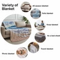 thumbnail image 6 of Throw Blanket for Couch Blue Waves Soft Fleece Flannel Blankets Cozy Lightweight Blanket for Home Sofa Living Room SKy Cloud Beach Bed Throws 50" x 60", 6 of 9