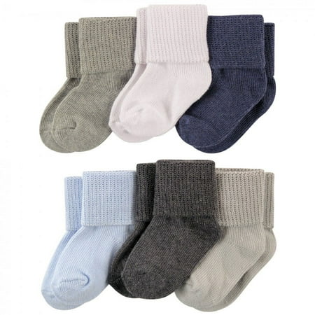 UPC: 0660168261615 | Luvable Friends Baby Boy Newborn and Baby Socks Set Blue Gray 0-6 Months