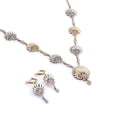 thumbnail image 1 of Set Collar Aretes y Zirconias Ametrinaa Chapa de Oro y Rodio 18k, 1 of 5