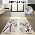 thumbnail image 3 of Artnice Modern Abstract Kitchen Rugs and Mats Set of 2, Memory Foam Anti-fatigue Mats for Kitchen Floor, Waterproof Cushioned Standing Mats, Gray, 3 of 9