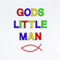 thumbnail image 2 of CafePress - God's Little Man Infant Bodysuit - Baby Light Bodysuit, Size Newborn - 24 Months, 2 of 4