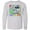 AC-Heather Grey, variant on Inktastic 100 Days of School Colorful Stars Long Sleeve Youth T-Shirt