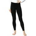 thumbnail image 2 of 32 Degrees Heat Women's Leggings Sz L 2-Pack Soft Stretch Base Layer Black, 2 of 3