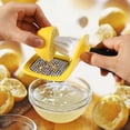 thumbnail image 2 of Cheese Grater & Lemon Zester, Multipurpose Lemon Juicer Zester w/Extra Sharp Stainless Steel Blade for Grating Parmesan, Citrus, 2 of 5