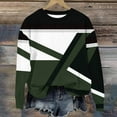 thumbnail image 2 of QQAMB Sweatshirts for Girls Color Block Crewneck Thin Lightweight Fall Winter Trendy Loose Comfy Pullover Tops,2 Years, 2 of 3