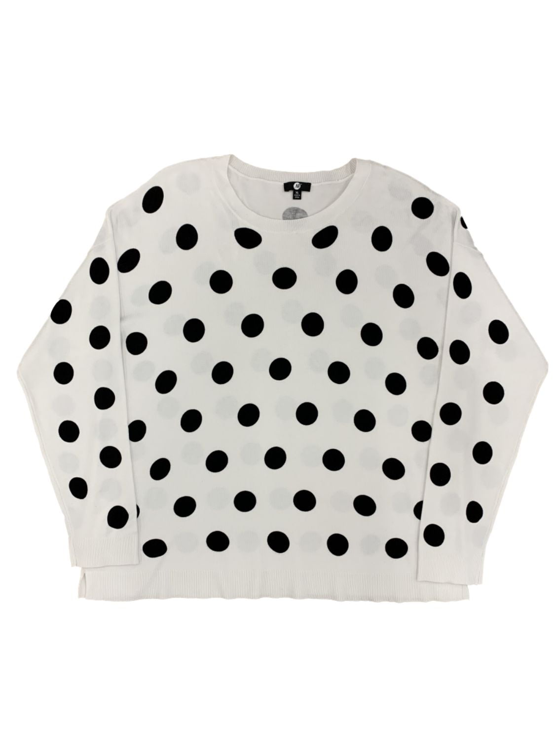 Ladies Designer black white polka dot Handbag Womens girls spa spotty 
