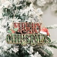 thumbnail image 6 of Gymnture christmas Christmas Sign Plaque Hanging Merry Xmas Decoration Door Wall Wooden Decor Home Vintage Ornament Letter Ornaments, 6 of 10