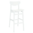 thumbnail image 6 of SAFAVIEH Thaxton Curved Mid Back Bar Stool, White (Set of 2), 6 of 14