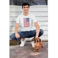 thumbnail image 2 of Old Glory Mens 4th of July American Flag Distressed Short Sleeve Graphic T Shirt, 2 of 6