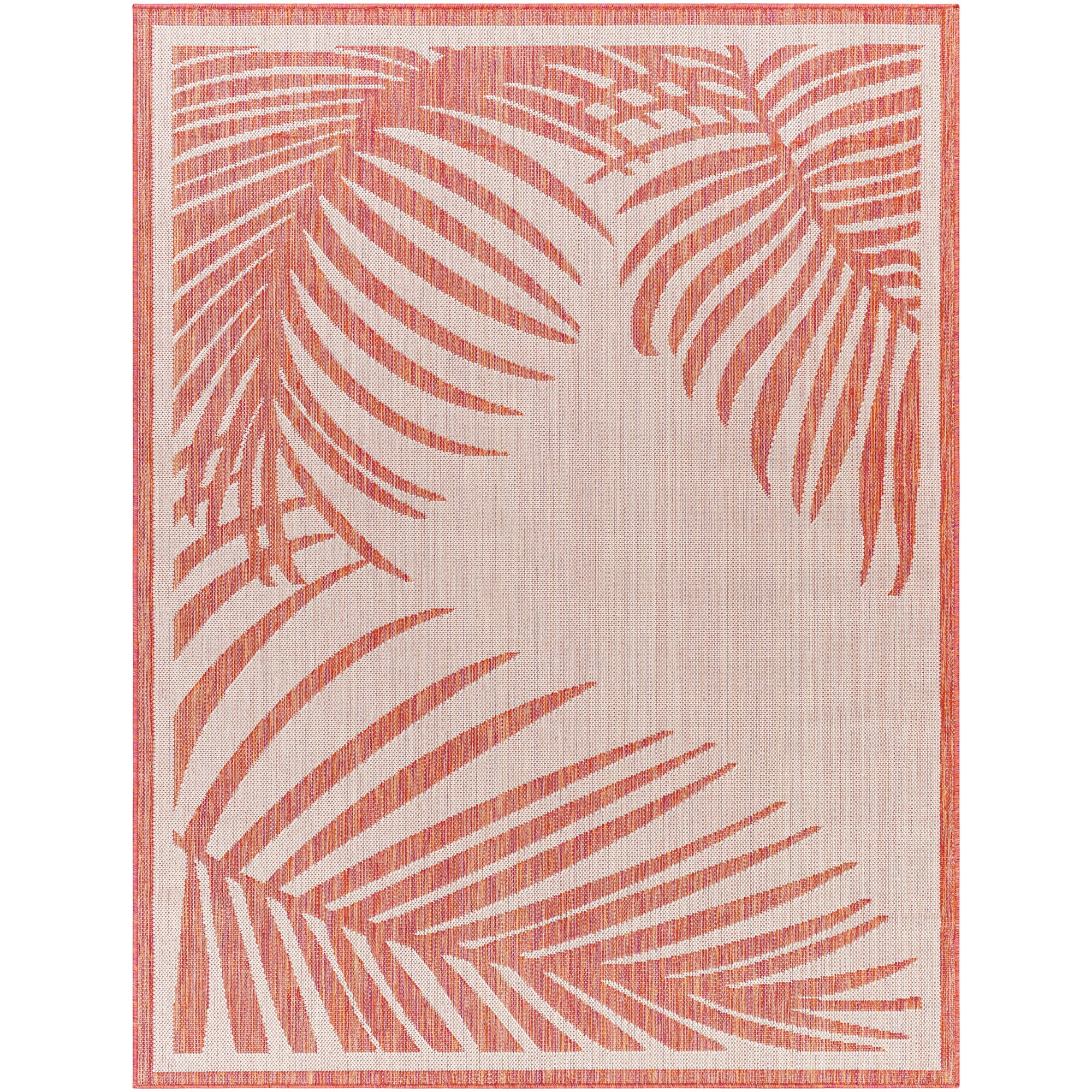 Artistic Weavers Long Beach Area Rug, Gray/Coral, 6'7" x 9'