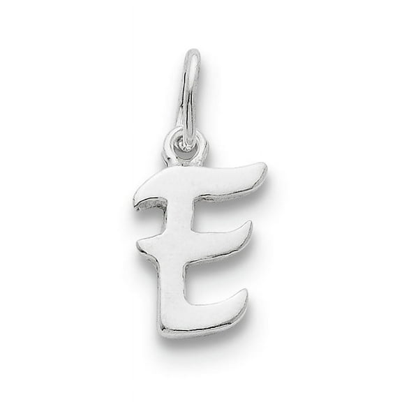 Sterling Silver Initial E Pendant