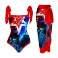 thumbnail image 1 of MKLEKYY Trajes De Baño Mujer Completo Women'S 1 Piece Swimsuit With Beach Cover Up Summer Sexy Two Piece Bikini Set Wrap Skirt Plus Size Floral Monokini, 1 of 4