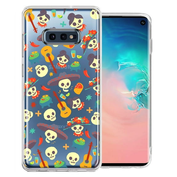 MUNDAZE For Samsung Galaxy S10e Day of the Dead Design Double Layer Phone Case Cover
