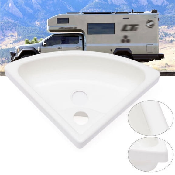 Motorhome Corner Sink Triangular Marine Boat Caravan RV Camper Water Basin Sink