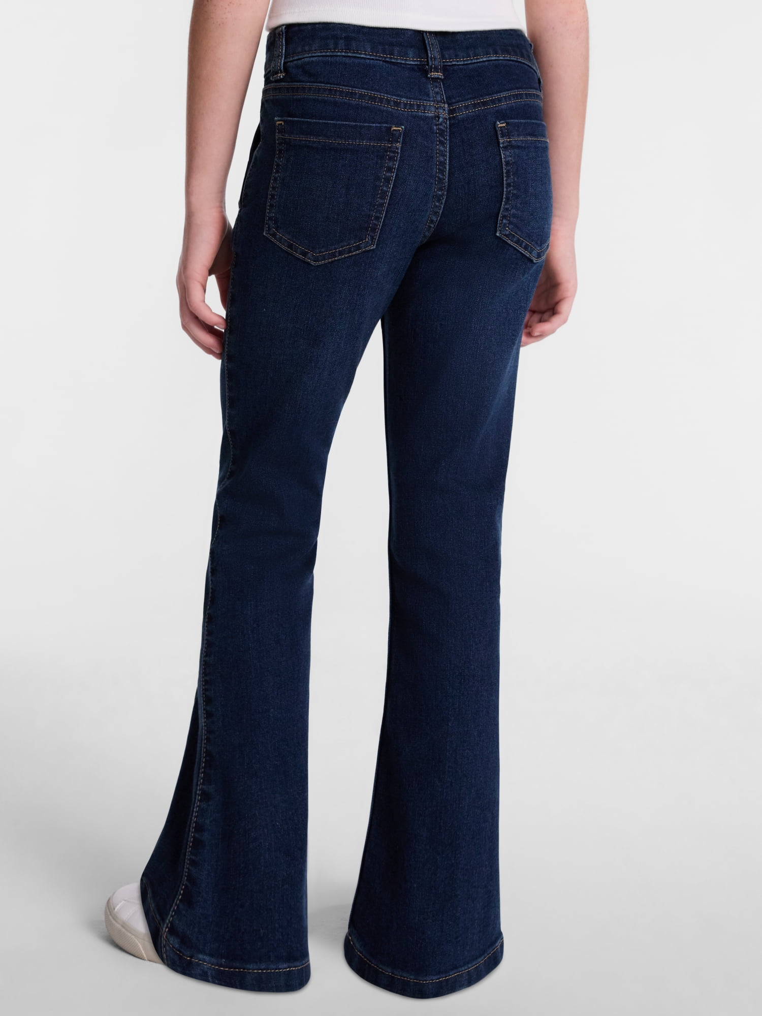 Wonder Nation Girls Front Seam Flare Jeans, Sizes 4-18