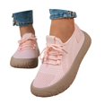 thumbnail image 3 of Breathable Lace Up Platform Sneakers Comfortable Casual Walking Shoes Lightweight Thick Soled Tennis Footwear for Women Daily Leisure Beach Date Outfit, 3 of 9