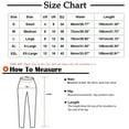thumbnail image 3 of Rutainlusire Clearance Womens Pants Womens Clothes Fashion Women's Solid FFare Jeans Trousers Full Length Pants, 3 of 6