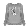 thumbnail image 4 of DondPO Women's Sweatshirt Oversized Sweatshirt for Women Hoodies Women Oversized Crewneck Sweatshirt Women Oversize Sweatshirt Women Womens Hoodie Womens Hoodies Gray L, 4 of 4