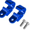 thumbnail image 3 of funtasica 2x Motocicleta Metal Freno Línea Manguera Cable Abrazadera Soporte Hardware Azul kusrkot Abrazadera de cable, 3 of 3