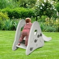 thumbnail image 3 of Topbuy Kids Slide Toys Indoor and Outdoor Climber Slide Set for Boys Girls Gray, 3 of 7