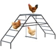 thumbnail image 1 of PawHut Chicken Coop Perches with Swing, Chicken Run Accessories Toy, 1 of 10