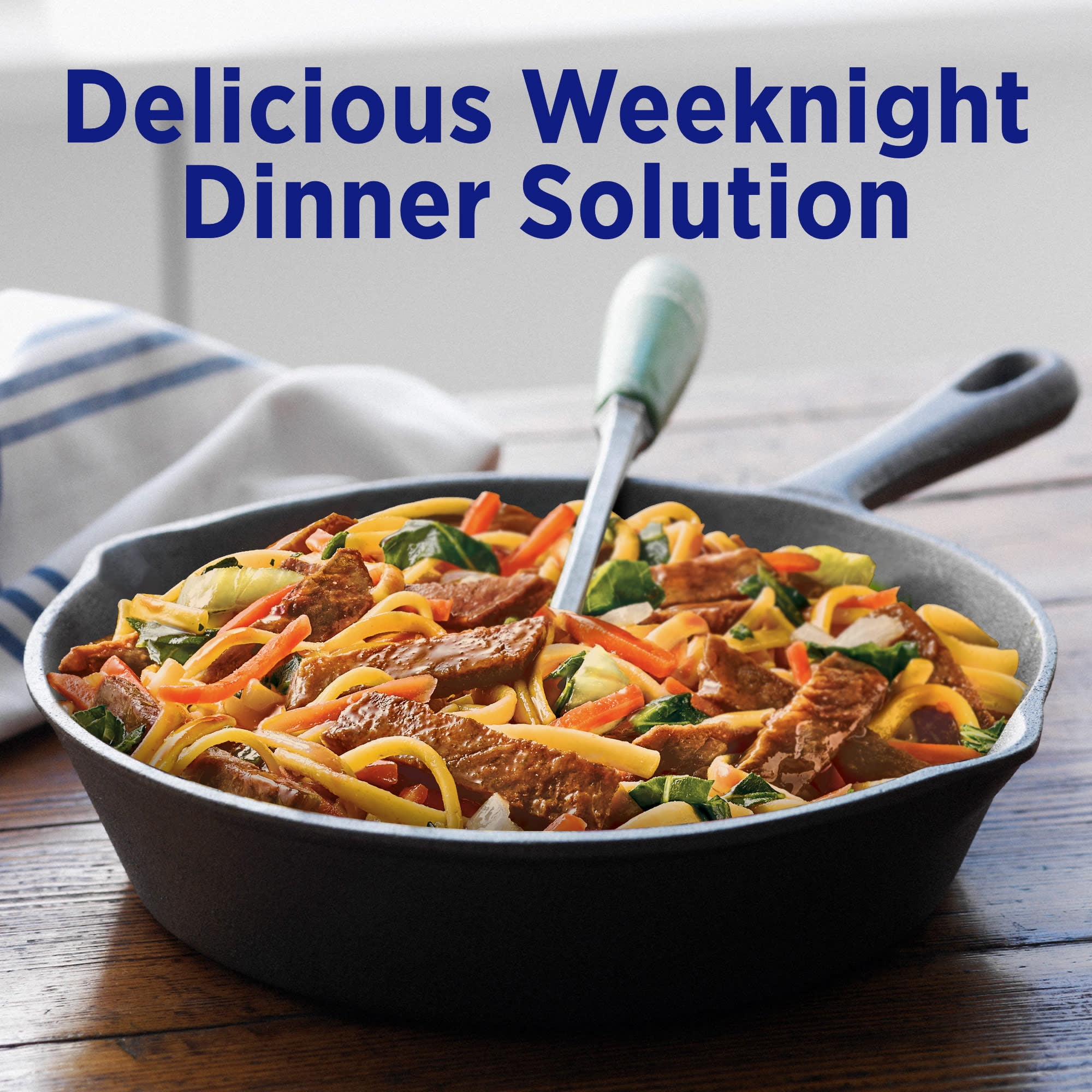 Birds Eye Voila! Beef Lo Mein Skillet Meals, Frozen Meal, 21 oz. Bag