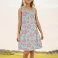 thumbnail image 2 of Robe d'Été Sans Manches pour Filles, Robe Débardeur à Imprimé Graphique, Couverture de Plage pour Enfant, Taille 5-6T, 2 of 4