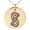 Rose, variant on Stainless Steel God of Mischief Loki Viking Norse Engraved Small Medallion Circle Charm Pendant Necklace