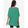 thumbnail image 2 of Women's Plus Size T Shirts Oversized Tees Summer Half Sleeve Crew Neck Tunic Tops, 2 of 6