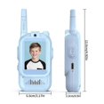 thumbnail image 5 of Video Walkie Talkies for Kids, 2 Pack Handheld Rechargeable Video Intercom with Video Camera, Voice Changer, 1.5km Range, for Boys Girls Ages 3-12, 5 of 5