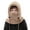 Khaki, variant on Kids Winter Hats Windproof Ski Earflap Fleece Hood Adjustable Warm Scarf and Face Covered for Cold Weather White 3-10 Years