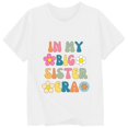 thumbnail image 4 of ibiyuan Big Sister Shirts for Girls Toddler Girls Promoted To Big Sis Girls T Shirts Pregnancy Announcement Short Sleeve Tshirts Teen Girl Shirts Sibling Outfits Basic Tee Girls Tops Size 6, 4 of 4