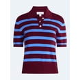 thumbnail image 6 of Free Assembly Women's and Women's Plus Polo Sweater with Short Sleeves, Lightweight, Sizes XS-4X, 6 of 6