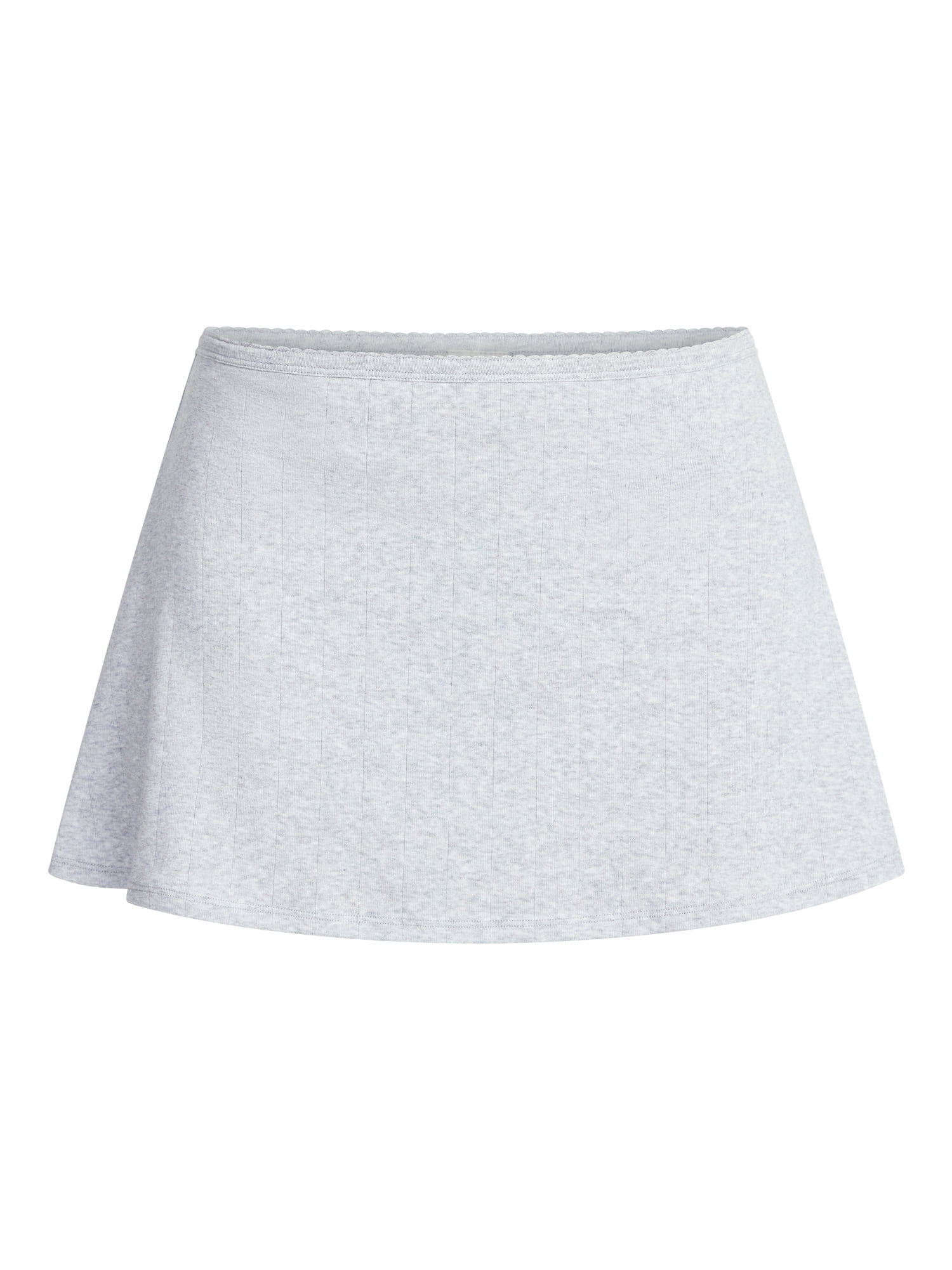 No Boundaries Cotton Stretch Drop Needle Skirt, Women's XS-XXXL