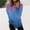 Navy, variant on Hrsba Women's Oversized Casual Tops, Fall Tops for Women Gradient Print Round Neck Long Sleeve Sweatshirt with Side Slits Casual Women Casual Tops