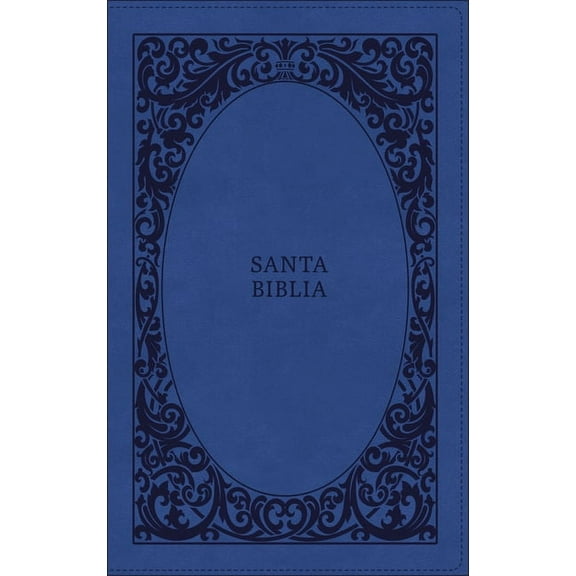 Rvr60, Santa Biblia, Tierra Santa, Ultrafina, Letra Grande, Leathersoft, Azul, Con Cierre, Palabras de Jesús En Rojo, Co, (Hardcover)