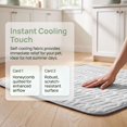 thumbnail image 6 of Deago Summer Dog Cooling Mat, Washable Ice Silk Self Cool Pad for Small Medium Large Dogs and Cats, Pet Sleeping Pad for Crate, Bed, Indoor & Outdoor Floor, Car Seats, 6 of 9