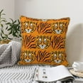 thumbnail image 6 of KLL Tiger Decorative Throw Pillow Covers Velvet Soft for Couch Sofa Bedroom Living Room Outdoor - 16"x16", 6 of 8