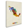 thumbnail image 3 of Trademark Fine Art 	Michael Tompsett 	 Mexico Watercolor Map Canvas Wall Art - 24x32, 3 of 4