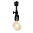 thumbnail image 1 of FSLiving Retro Vintage Design E26/E27 Ceramics Mini Black Base Adjusted Titl Angle Rotated J System Track Head Lighting for Gallery Loft Kitchen Farmhouse(No Bulb & No Track) - 1 Pack, 1 of 5