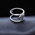 thumbnail image 5 of Uloveido Silver Tone Evil Eye Ring - Art Deco Rings Jewelry - Fashion Jewelry Birthday Day Gifts Y325 (Size 9), 5 of 7