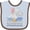 Blue and Chocolate, variant on Inktastic My Great Aunt Loves Me to the Moon and Back Boys or Girls Baby Bib