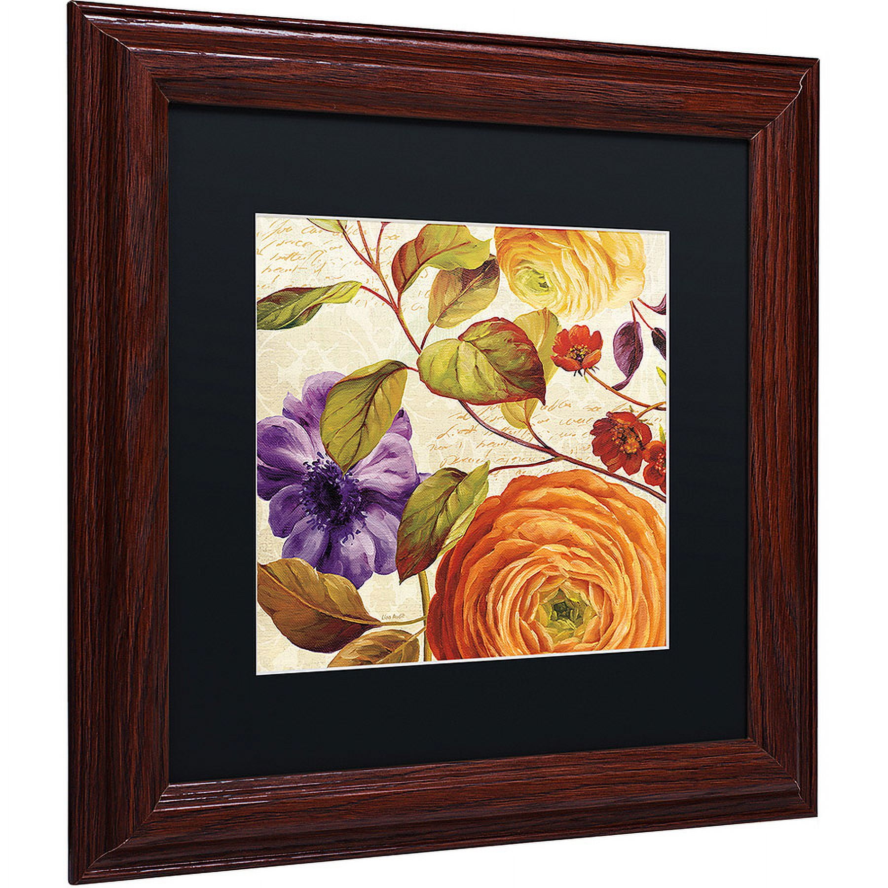 Trademark Fine Art "End of Summer III" Canvas Art by Lisa Audit, Black Matte, Wood Frame