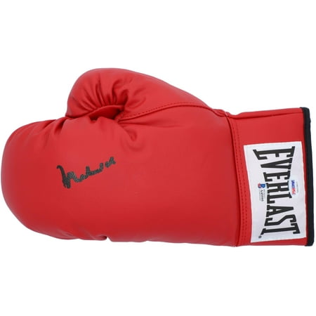Muhammad Ali Autographed Red Everlast Boxing Glove - Beckett - Fanatics Authentic Certified