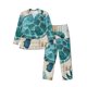 thumbnail image 1 of Fotbe Watercolor Sea Turtle Pijama de Hombre con Estampado de Manga Larga, Conjunto de 2 Piezas, Ropa de Dormir Suave y Cómoda con Bolsillos-XX-Large, 1 of 7