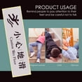 thumbnail image 4 of 4pcs Silver Caution Wet Floor Sign Warning Sticker Public Place Sign Sticker, 4 of 8