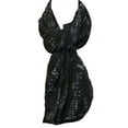 thumbnail image 4 of Wrapables? Lightweight Musical Notes Infinity Scarf, Black, 4 of 7
